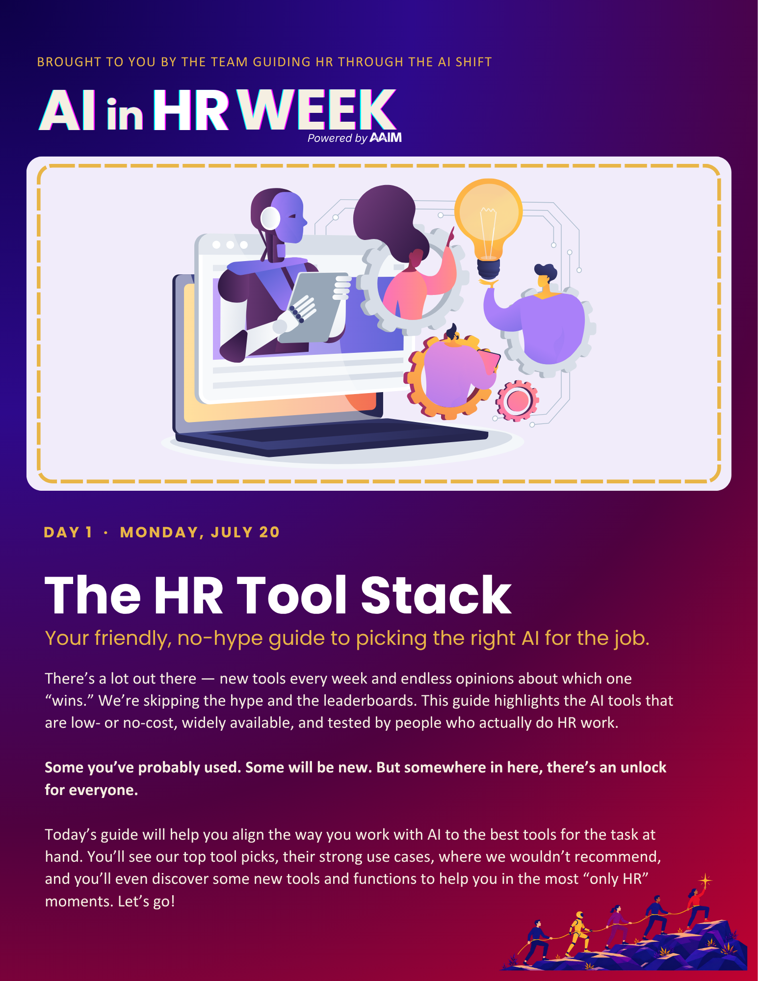 AAIM's AI in HR Week 2026 Day 1 guide — The HR Tool Stack